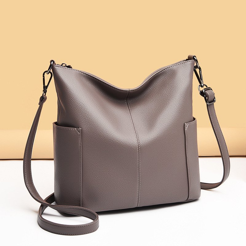 Bags 2021 new trendy wild fashion large-capacity mother bag ladies soft leather handbag large shoulder messenger bag Bags 2021 new trendy wild fashion large-capacity mother bag ladies soft leather handbag large shoulder messenger bag